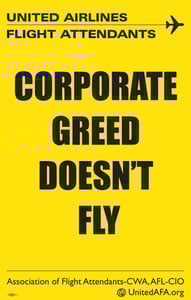 Corporate Greed -  Picket Sign